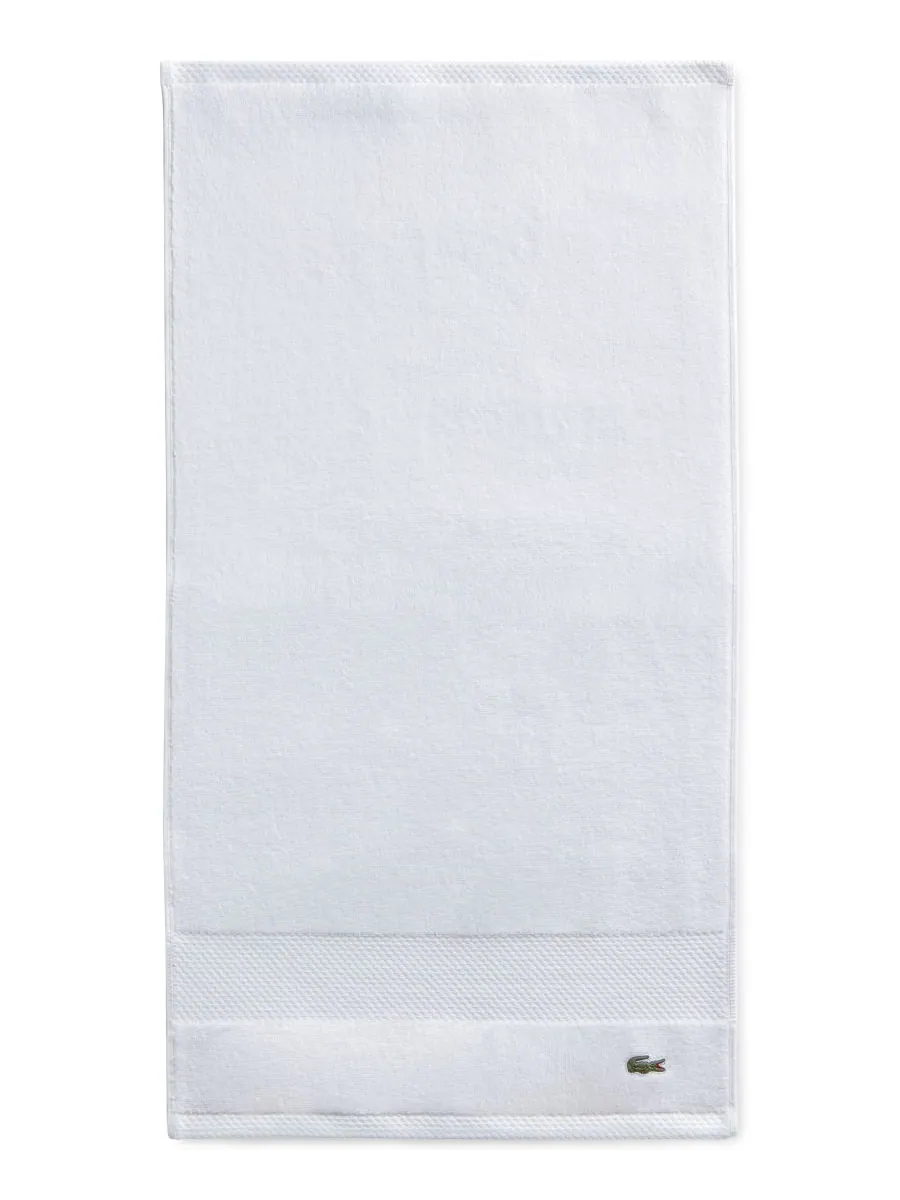 Антимикробное полотенце для рук Heritage из хлопка Supima, 40 см x 76 см Lacoste Home, White, Hand — изображение 1 из 10
