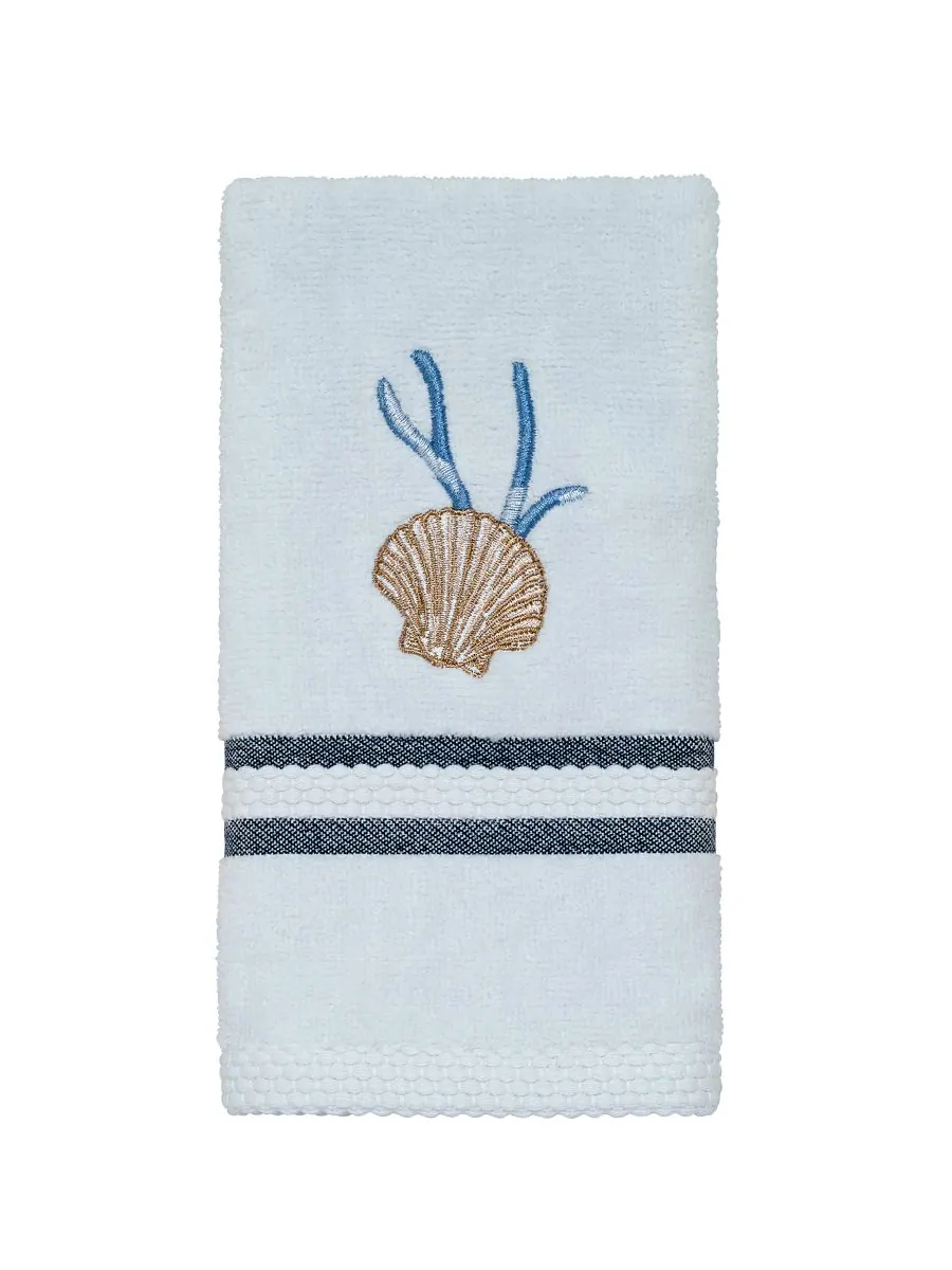 Полотенце для рук blue lagoon ombre seashells, 11 x 18 дюймов. Avanti