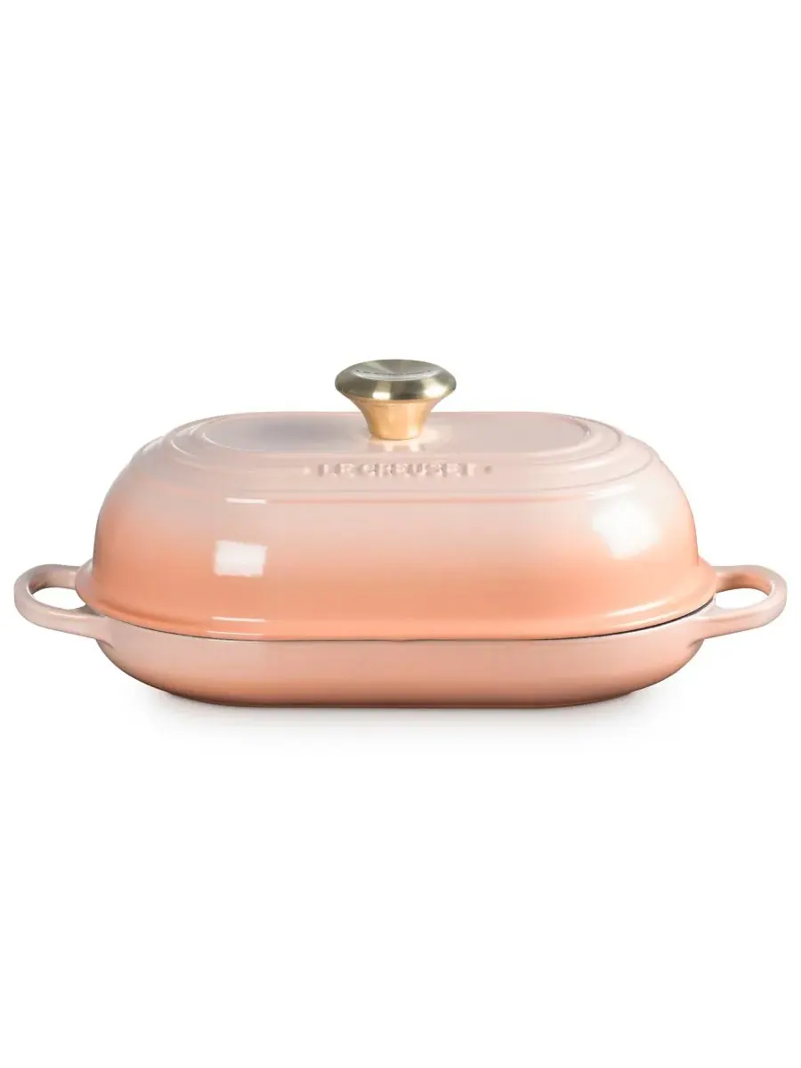 Форма для выпечки Le Creuset Signature Oval Bread Oven, 1,4 л, 29 см, персиковый — изображение 1 из 5, розовый