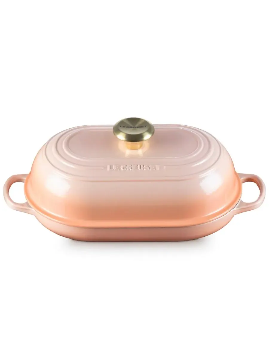 Форма для выпечки Le Creuset Signature Oval Bread Oven, 1,4 л, 29 см, персиковый — изображение 3 из 5, розовый