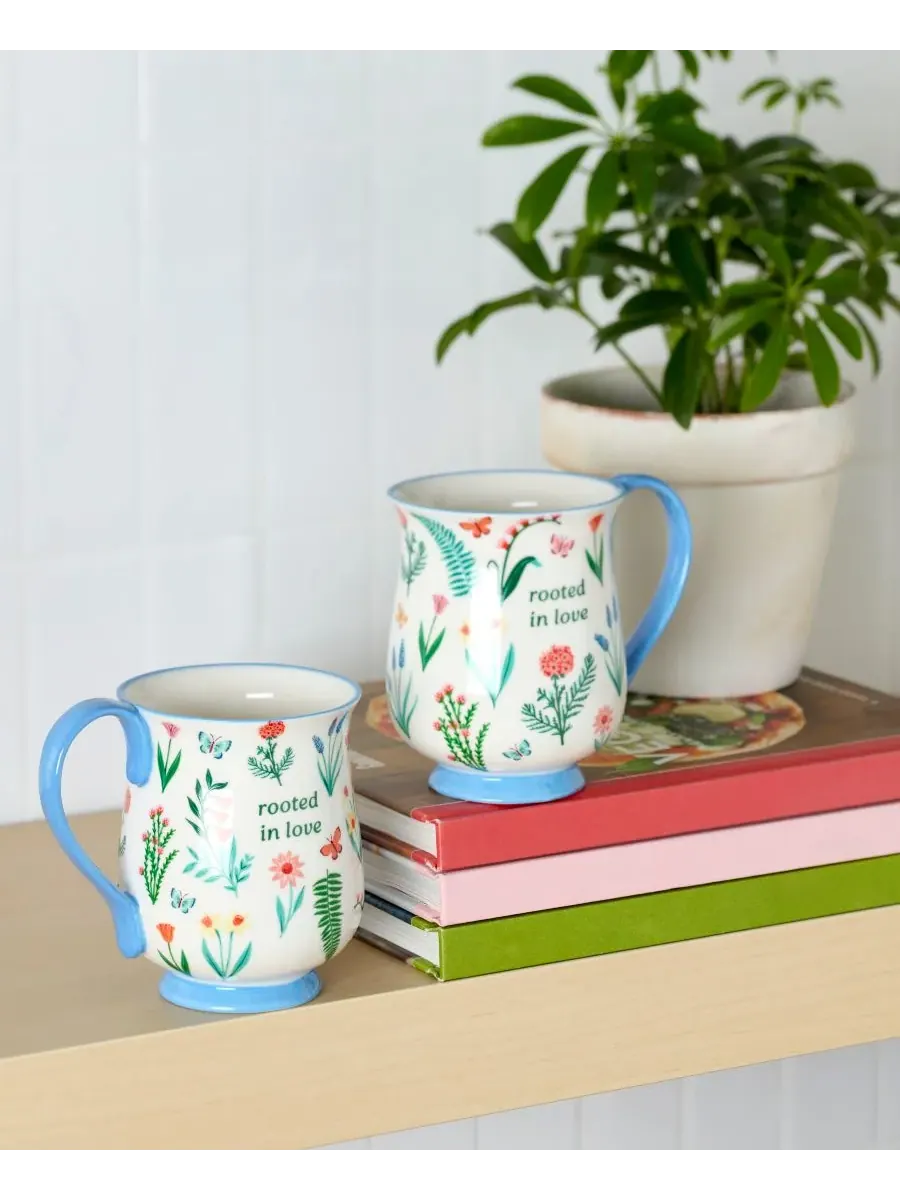 Набор из 2 синих кружек First Blooms Oneida — изображение 2 из 3, синий