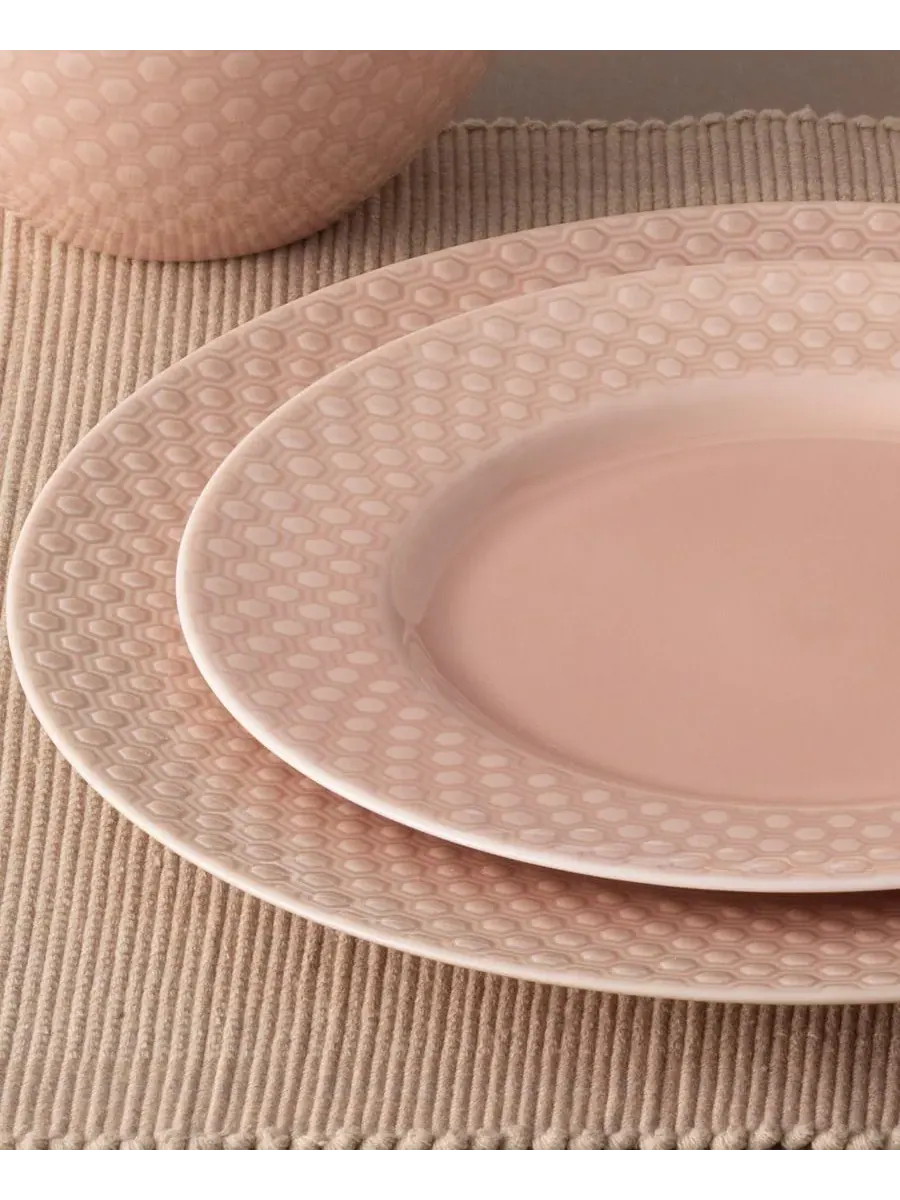 Набор из 4 тарелок Noritake Kikko, 20,9 см — изображение 2 из 3, розовый