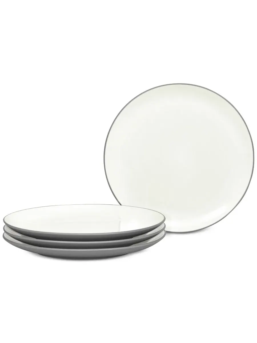 Набор из 4 тарелок Colorwave Collection Noritake — серый