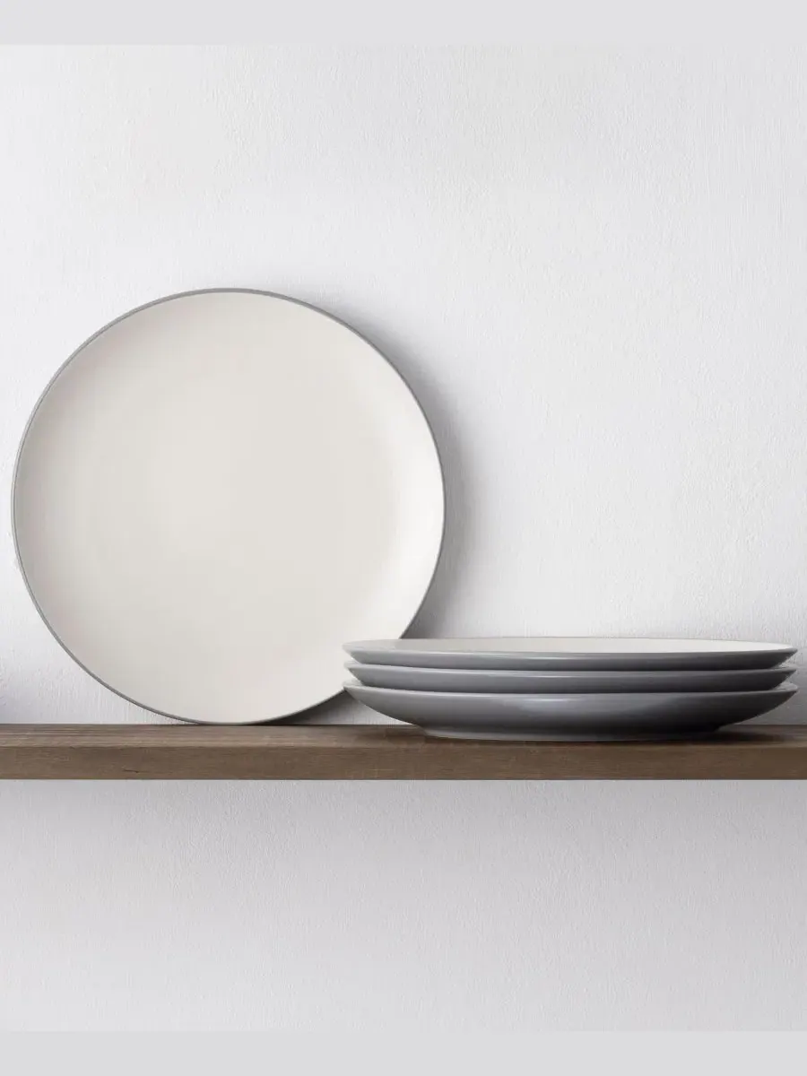 Набор из 4 тарелок Colorwave Collection Noritake — изображение 2 из 20, серый
