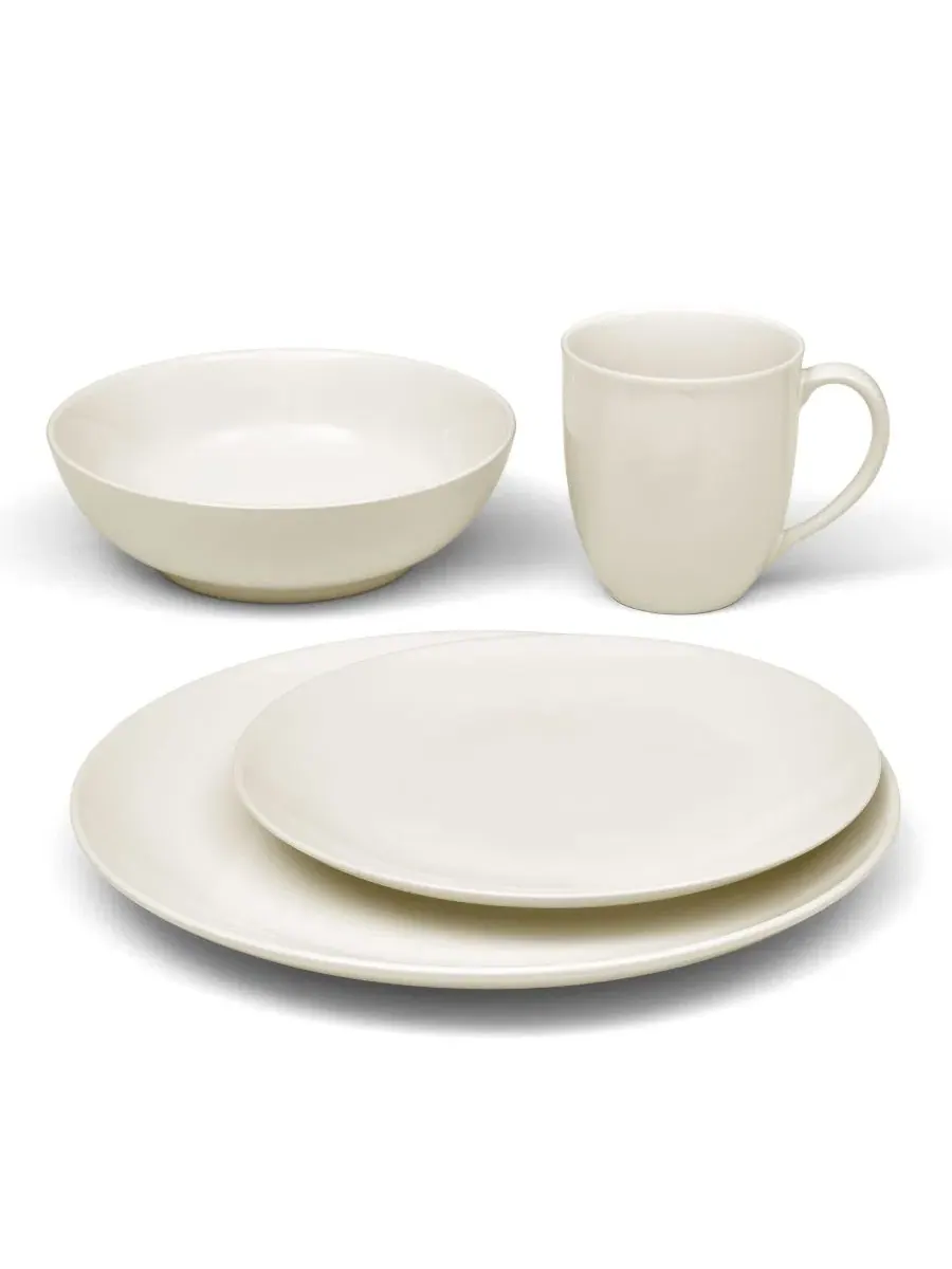 Набор из 4 тарелок Colorwave Collection Noritake — изображение 11 из 20, серый