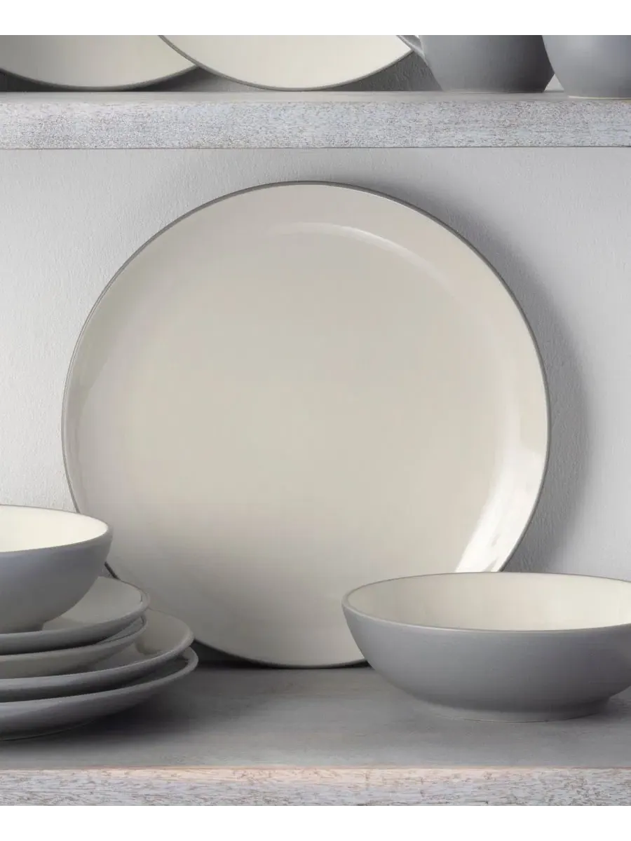 Набор из 4 тарелок Colorwave Collection Noritake — изображение 3 из 20, серый