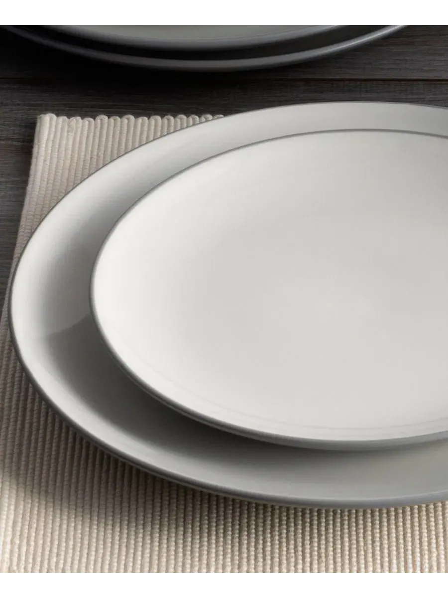 Набор из 4 тарелок Colorwave Collection Noritake — изображение 6 из 20, серый