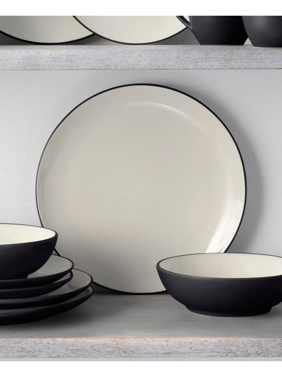 Набор из 4 предметов коллекции Colorwave, керамогранит Noritake — изображение 3 из 20, серый