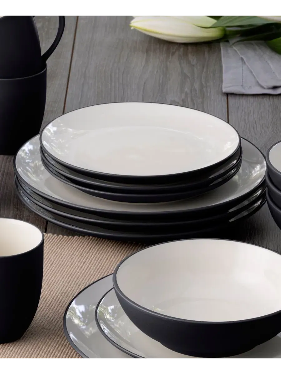 Набор из 4 предметов коллекции Colorwave, керамогранит Noritake — изображение 4 из 20, серый