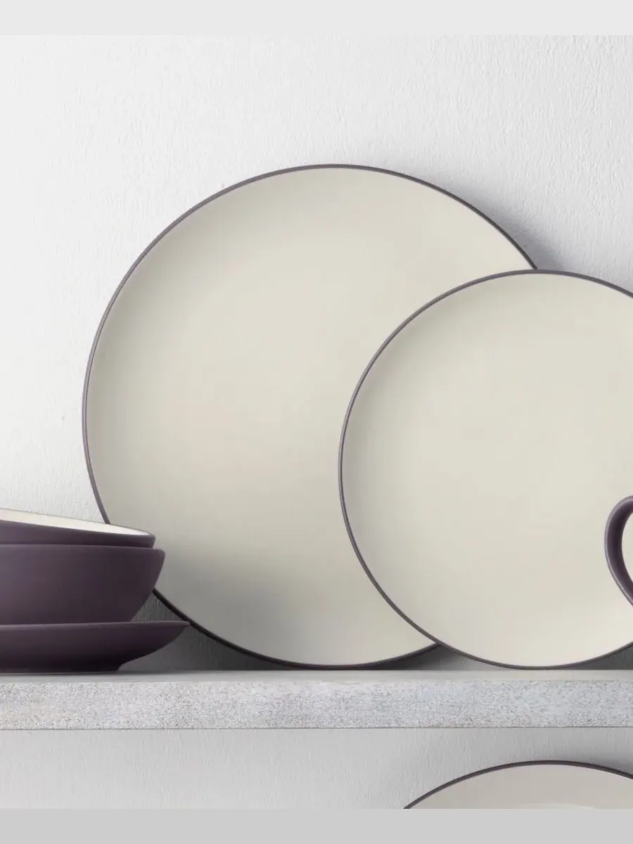 Набор из 4 тарелок Noritake Colorwave Collection, 26,7 см, сливовый — изображение 3 из 10, сливавый