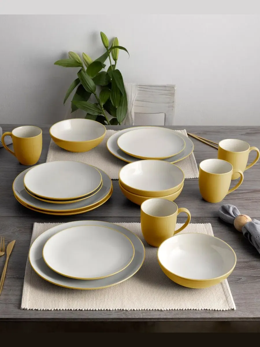 Сервиз из 4 предметов Colorwave Collection Noritake — изображение 6 из 20, желтый