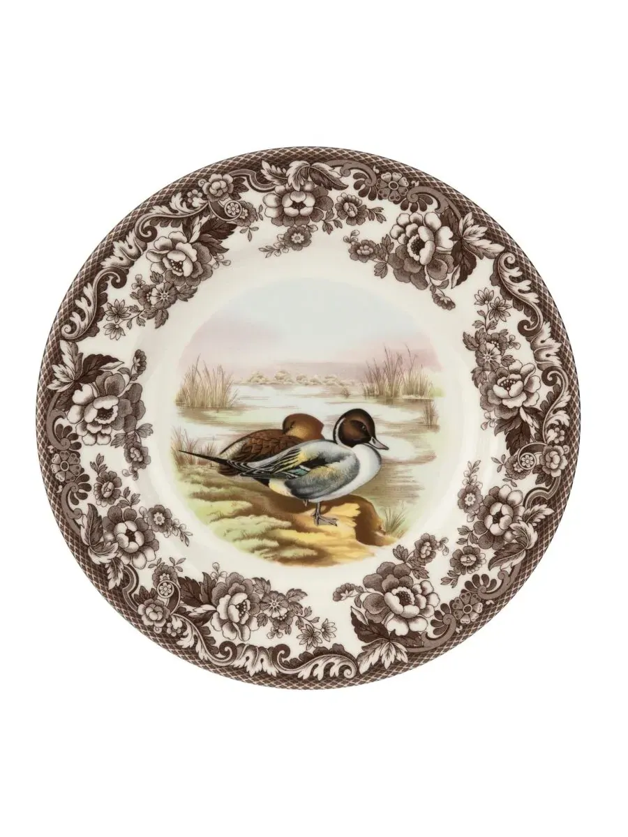 Обеденная тарелка «Лесная шилохвость» Spode — коричневый