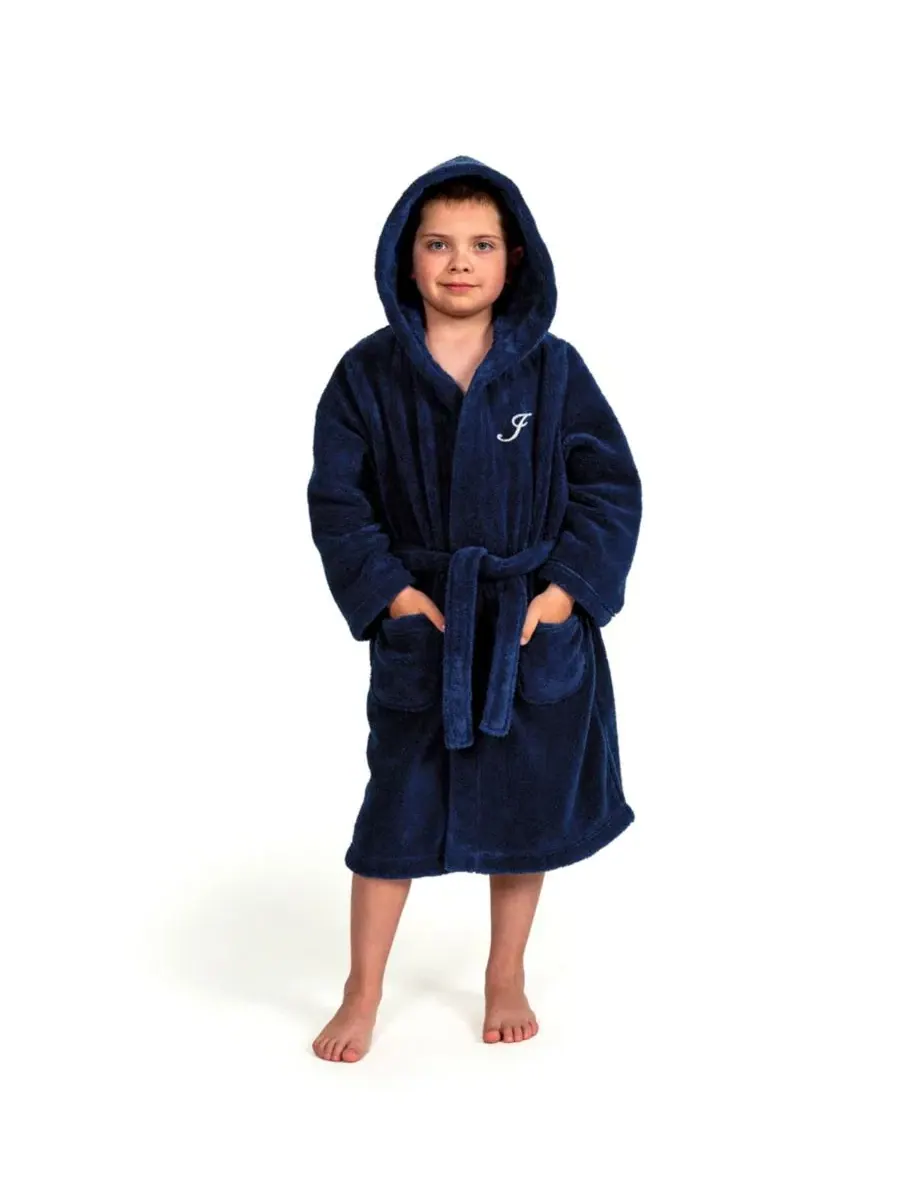Детский халат для купания с капюшоном из микрофибры Personalized Kids Super Plush Hooded Bathrobe — изображение 3 из 4