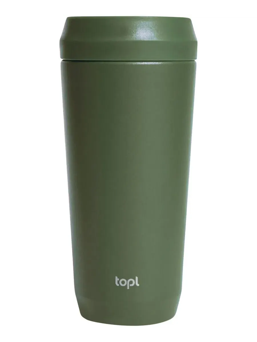 Термокружка дорожная 475 мл с крышкой 360°, To Go Travel Tumbler topl drinkware — зеленый