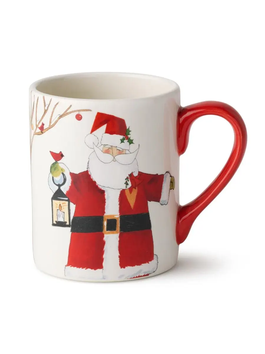 Набор из 4 керамических кружек Santa Delight Certified International, 16 унций — изображение 2 из 5, мульти