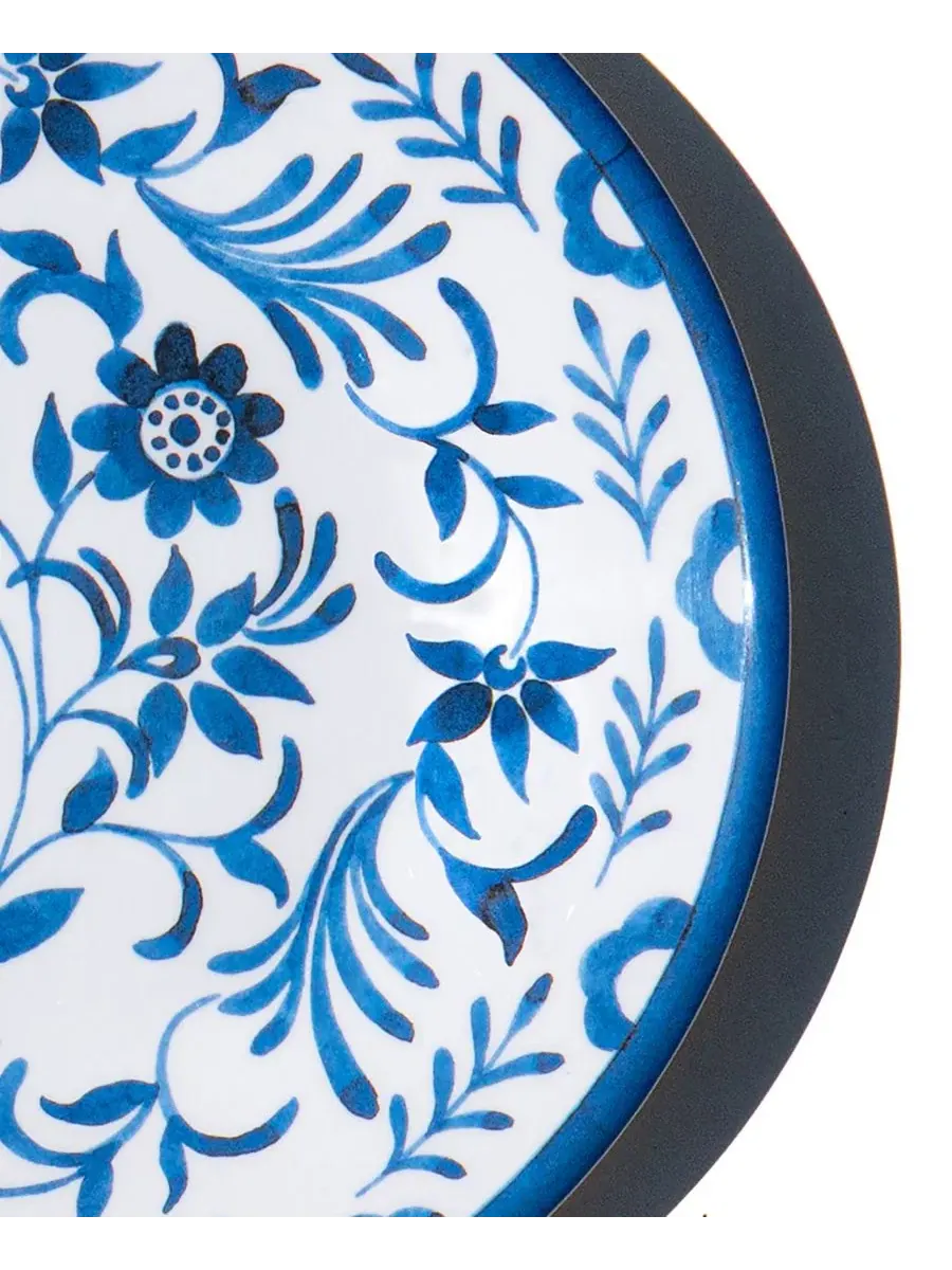 Набор салатных тарелок Medallion Flower NewWave Melamine, 6 шт Abode Homewares — изображение 4 из 5, синий
