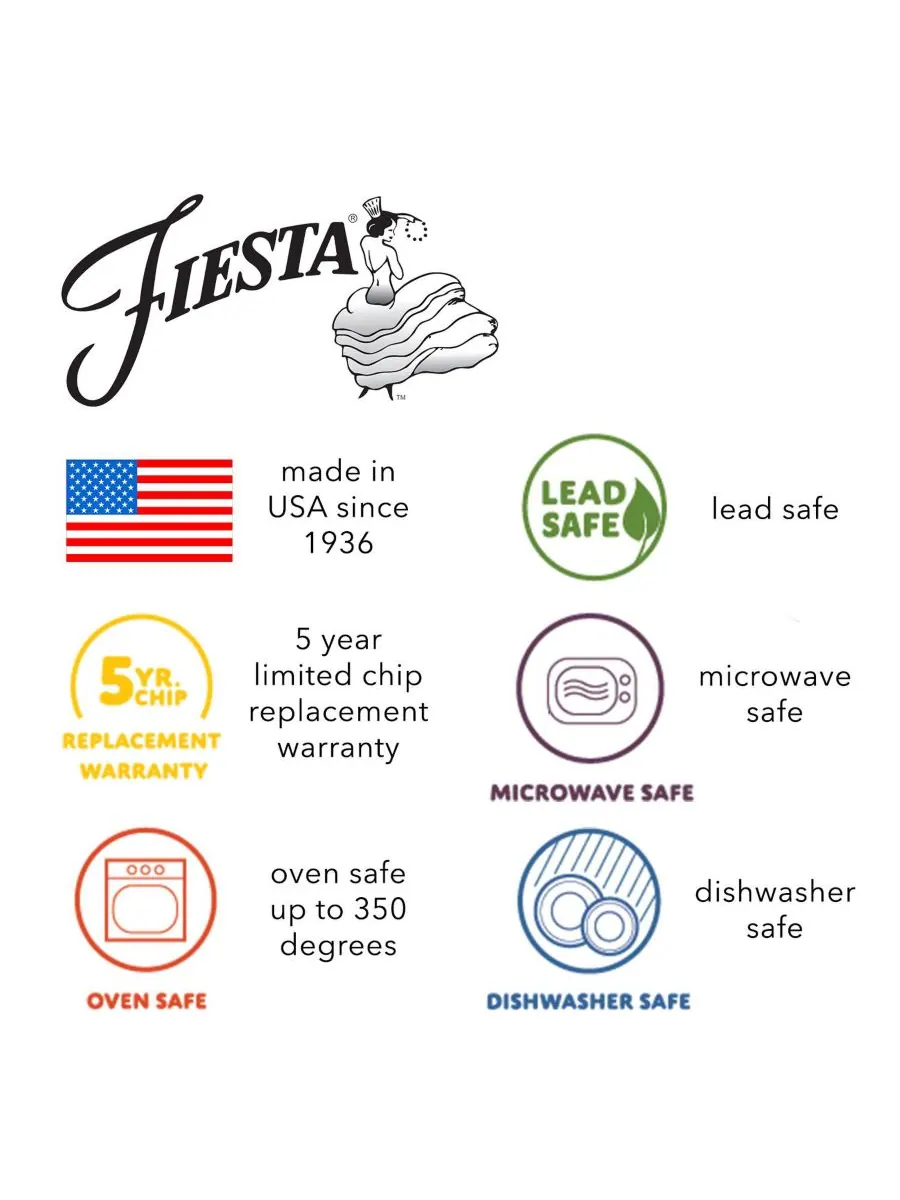 Классическая обеденная тарелка с ободком, 23 см Fiesta — изображение 5 из 5, белый
