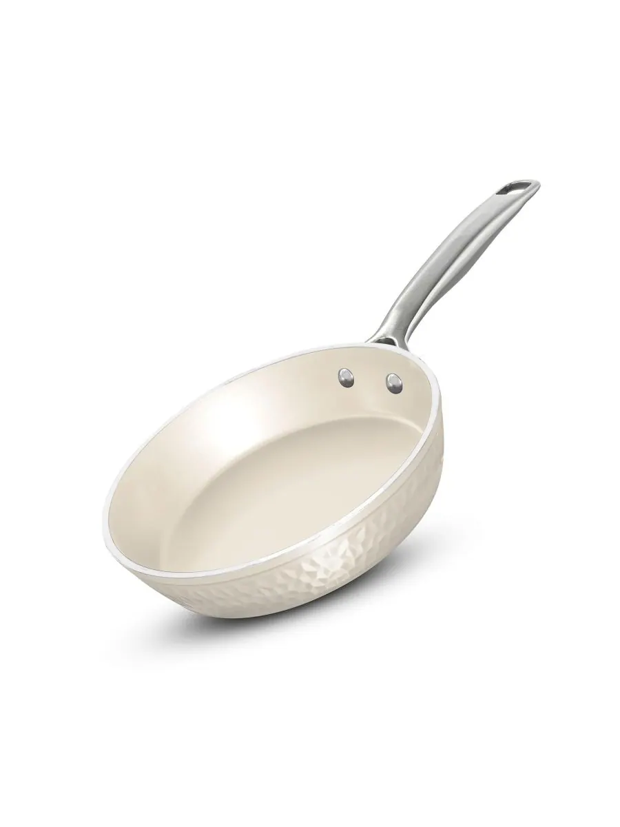 Сковорода Gotham Steel Hammered Ceramic Nonstick, 25.4 см — бежевый