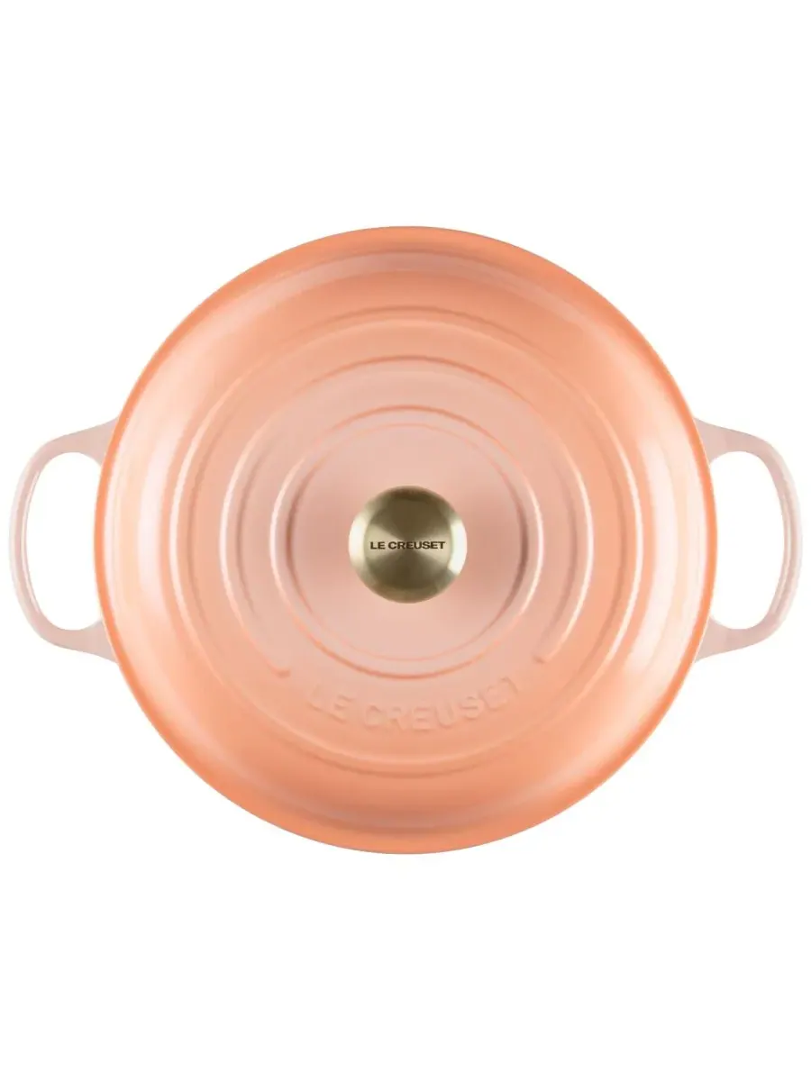 Сотейник чугунный Le Creuset, 3,5 л, 30 см, персиковый — изображение 4 из 5, розовый