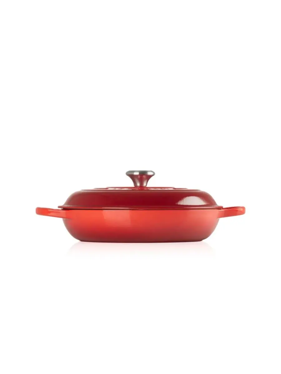 Сотейник чугунный Le Creuset, 3,5 л, 30 см — изображение 2 из 3, красный