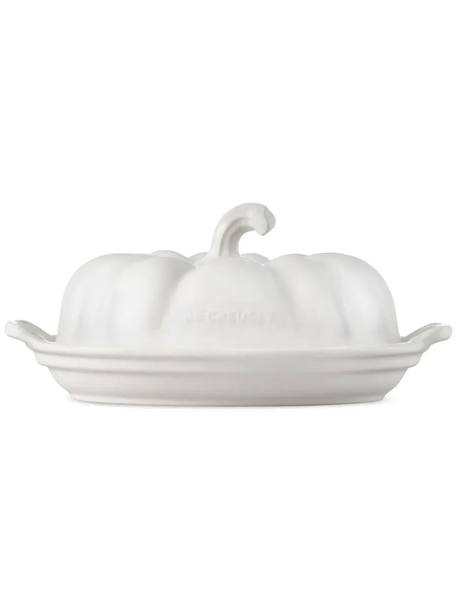 Масленка в виде тыквы Le Creuset Glazed Stoneware — изображение 2 из 4, белый