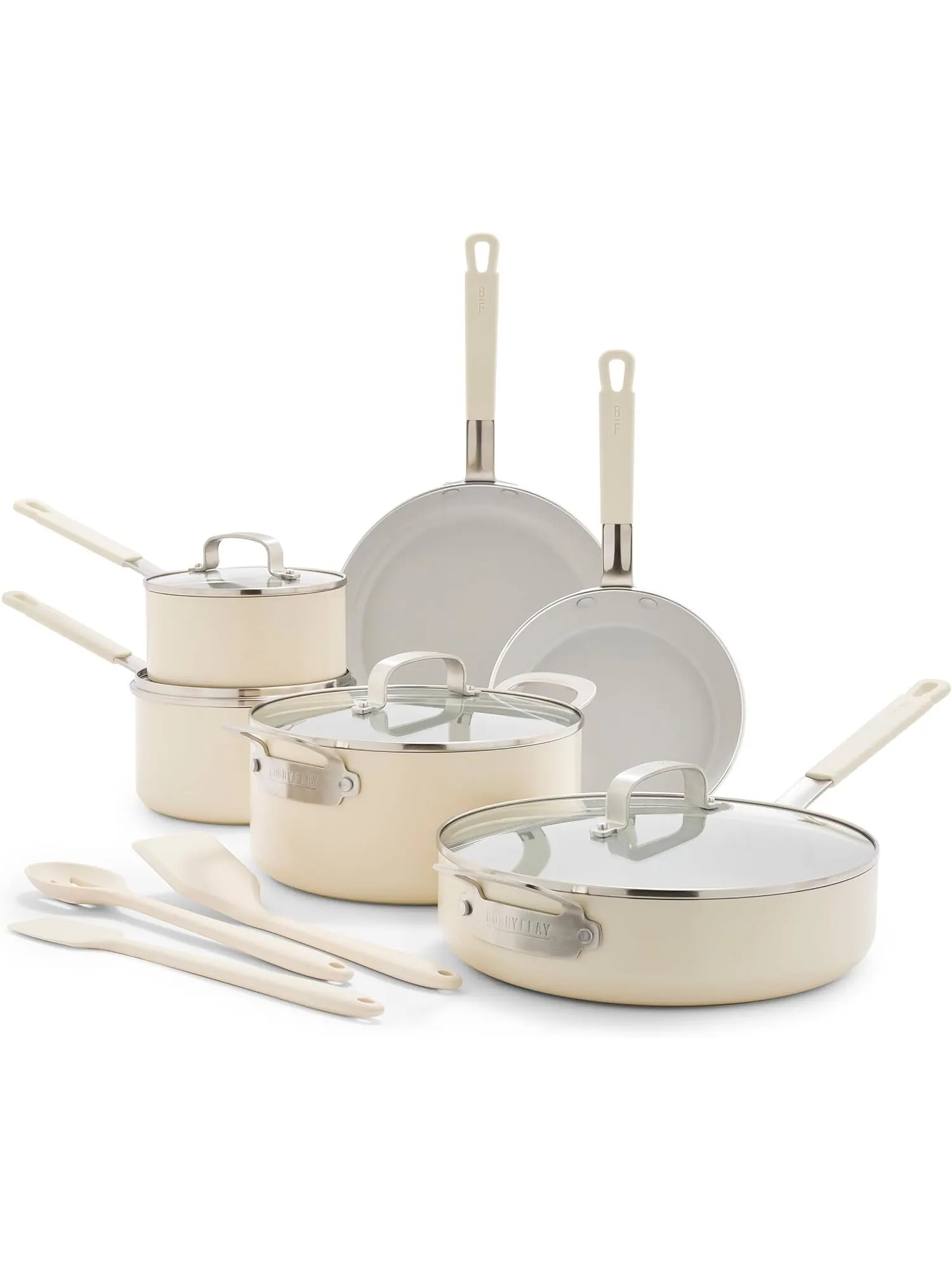 Набор посуды GreenPan x Bobby Flay, 13 предметов — бежевый