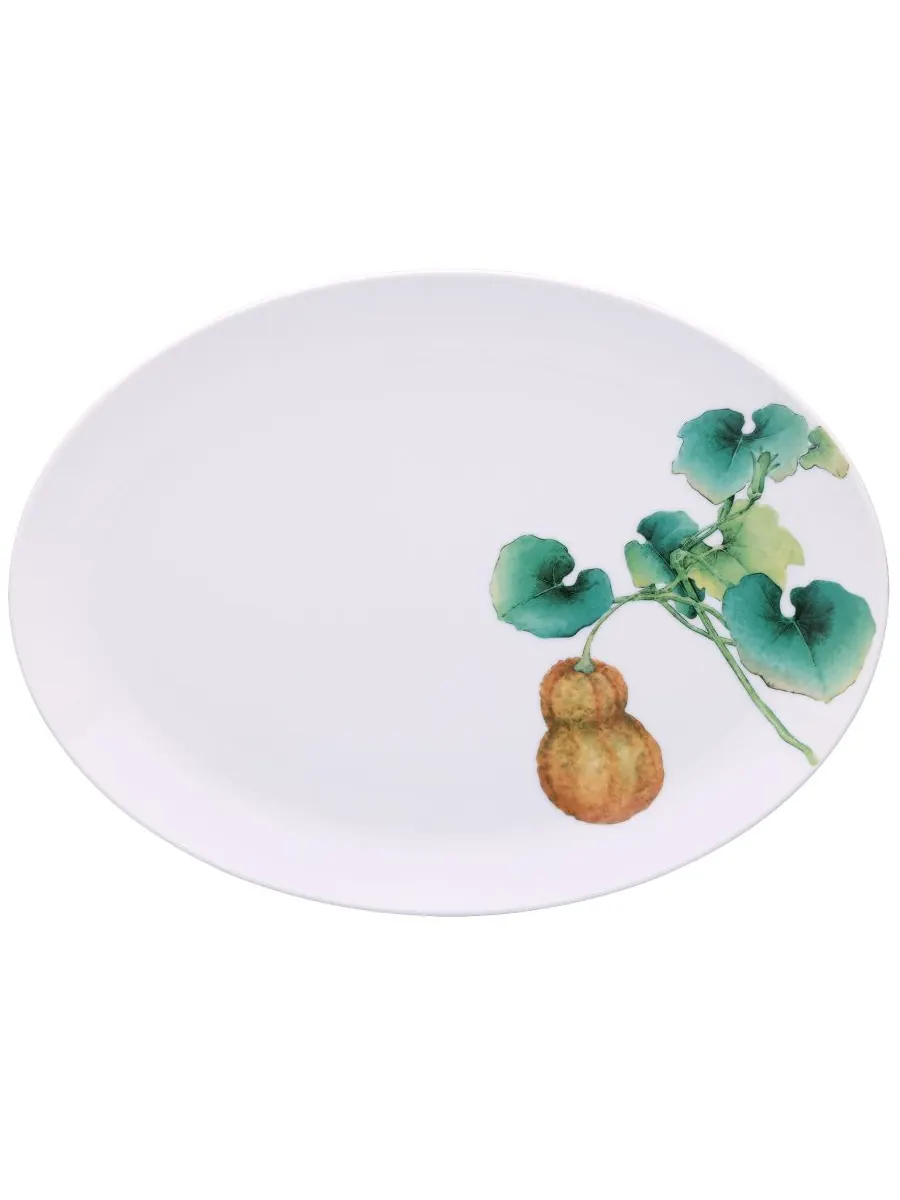 Овальное блюдо Кека Сюнсай, 14,50 дюймов Noritake — мульти