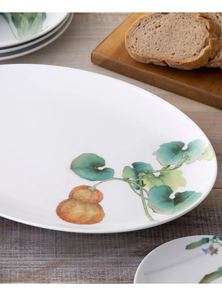 Овальное блюдо Кека Сюнсай, 14,50 дюймов Noritake — изображение 4 из 6, мульти