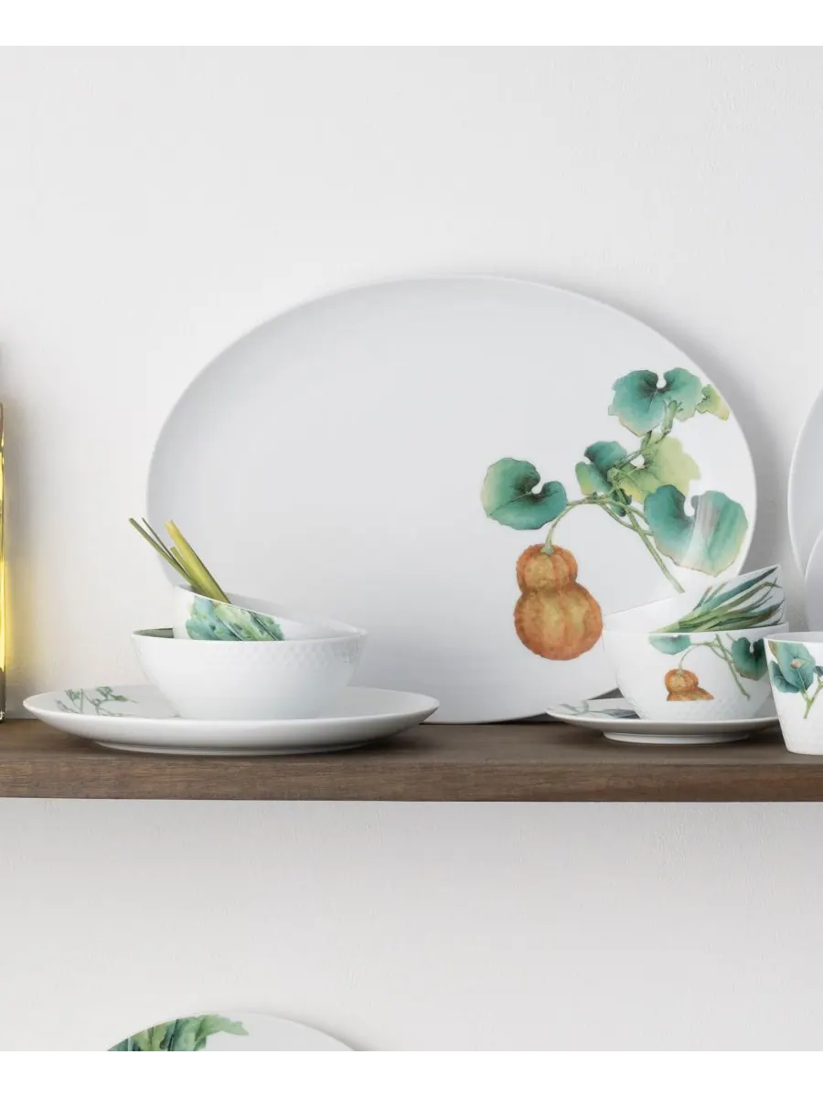Овальное блюдо Кека Сюнсай, 14,50 дюймов Noritake — изображение 5 из 6, мульти