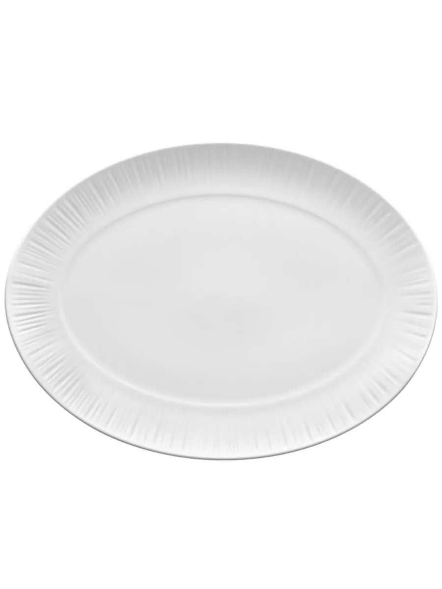 Овальное блюдо Conifere, 14,50 дюймов Noritake — белый
