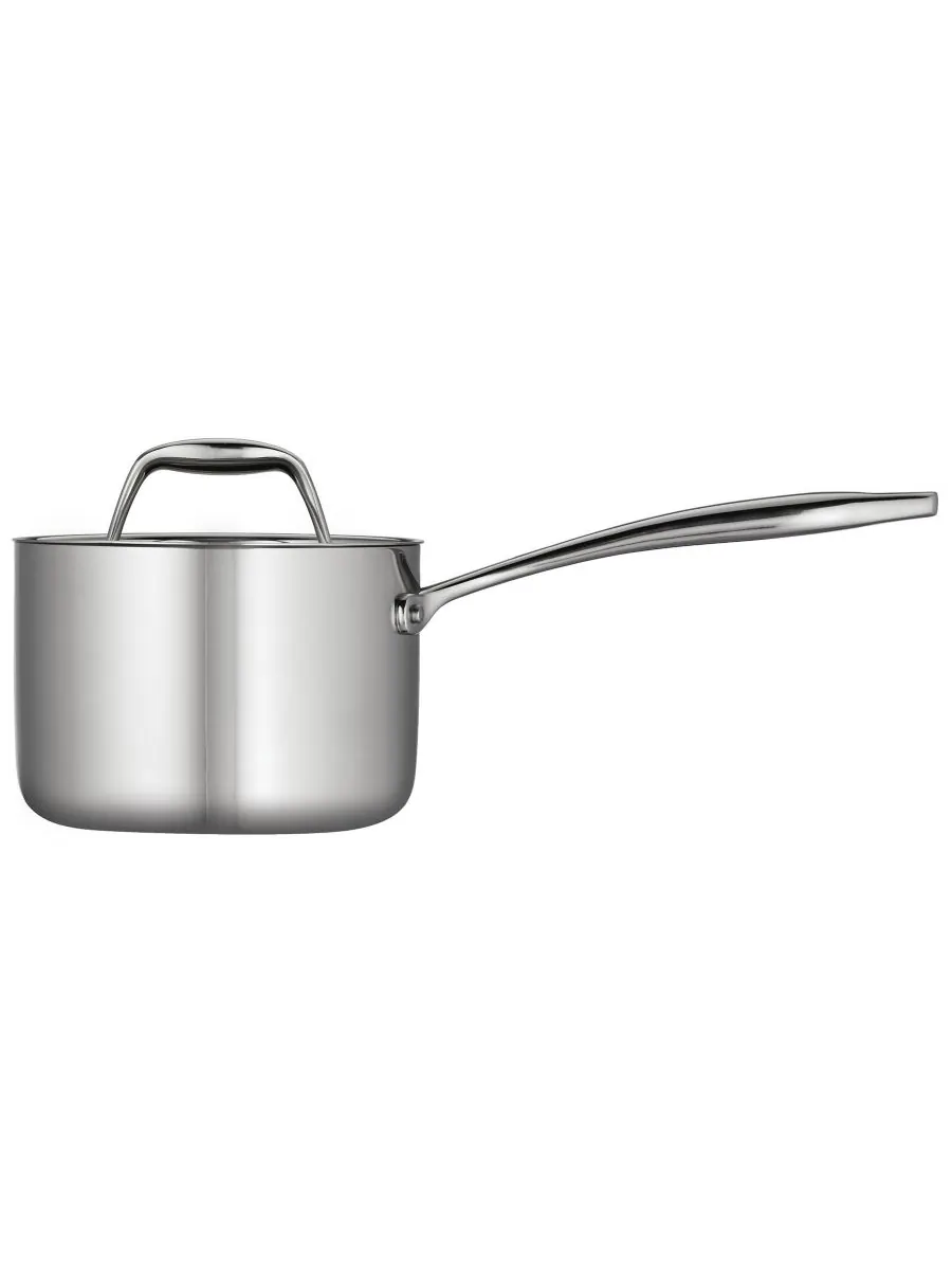 Кастрюля-сотейник Gourmet с трехслойным покрытием, объемом 1,5 кварты, с крышкой Tramontina, цвет — изображение 2 из 3