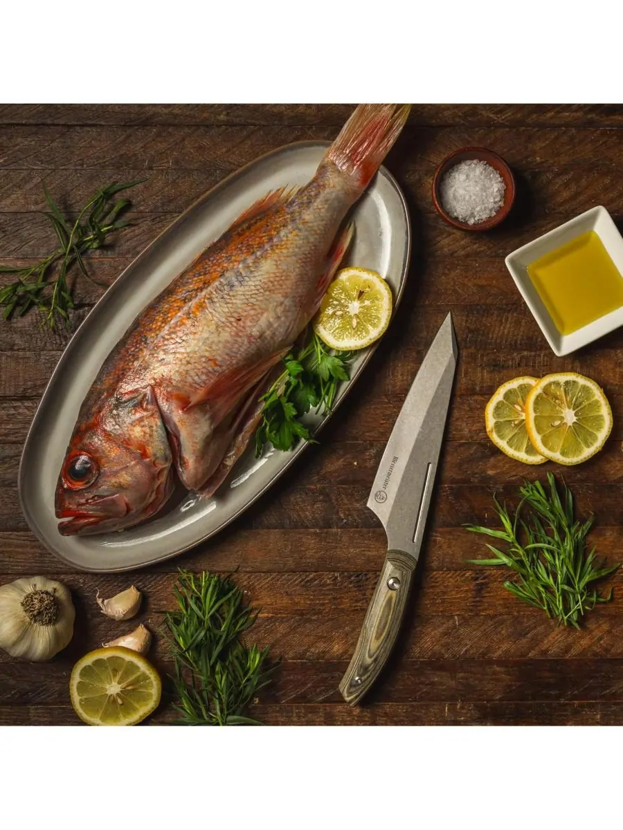 Поварской нож Carbon Chef April Bloomfield - 6,5 дюймов Messermeister — изображение 2 из 6, серебристый