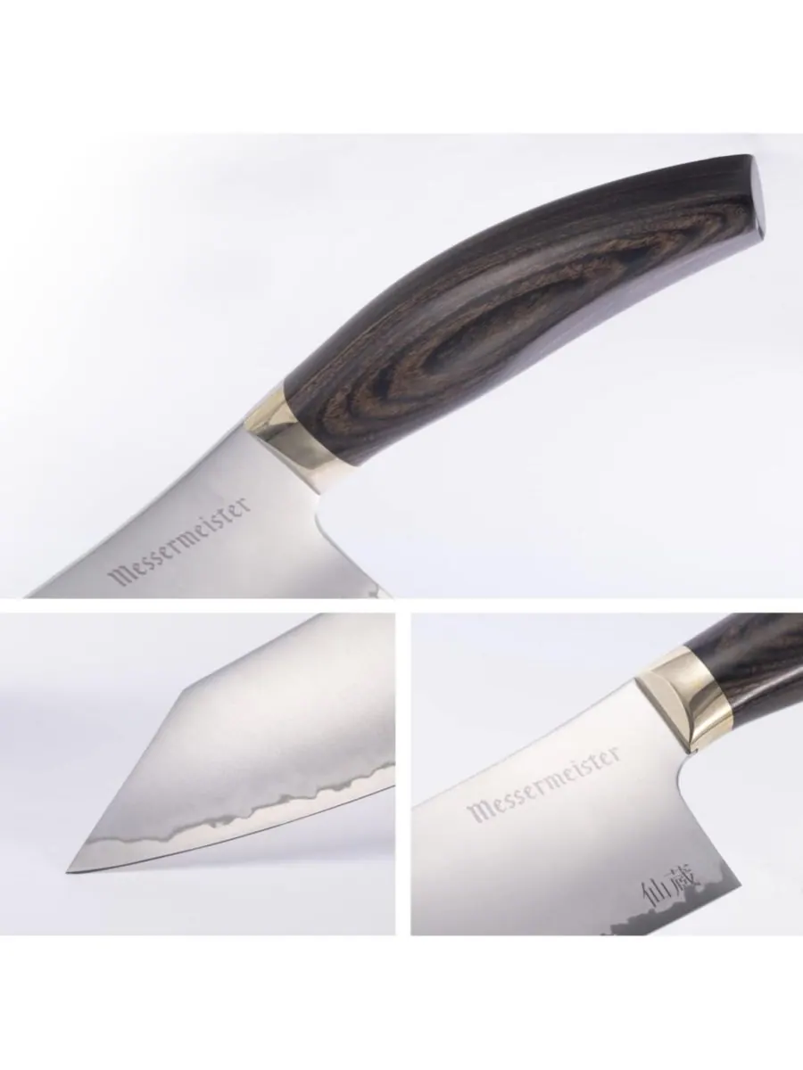 Поварской нож Kawashima, 8 дюймов Messermeister — изображение 2 из 6, серебристый
