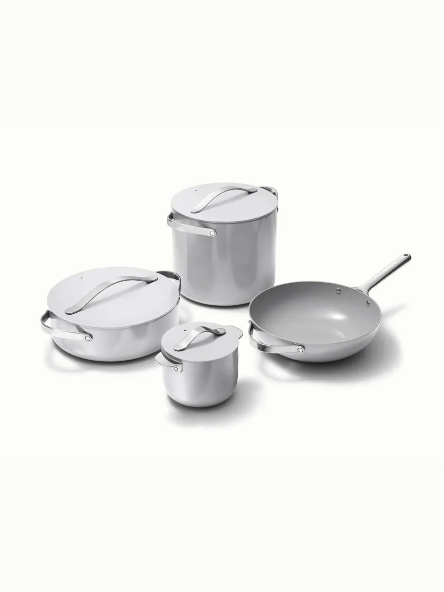 Набор посуды Cookware Plus с антипригарным покрытием, 8 предметов Caraway — изображение 1 из 4, серый