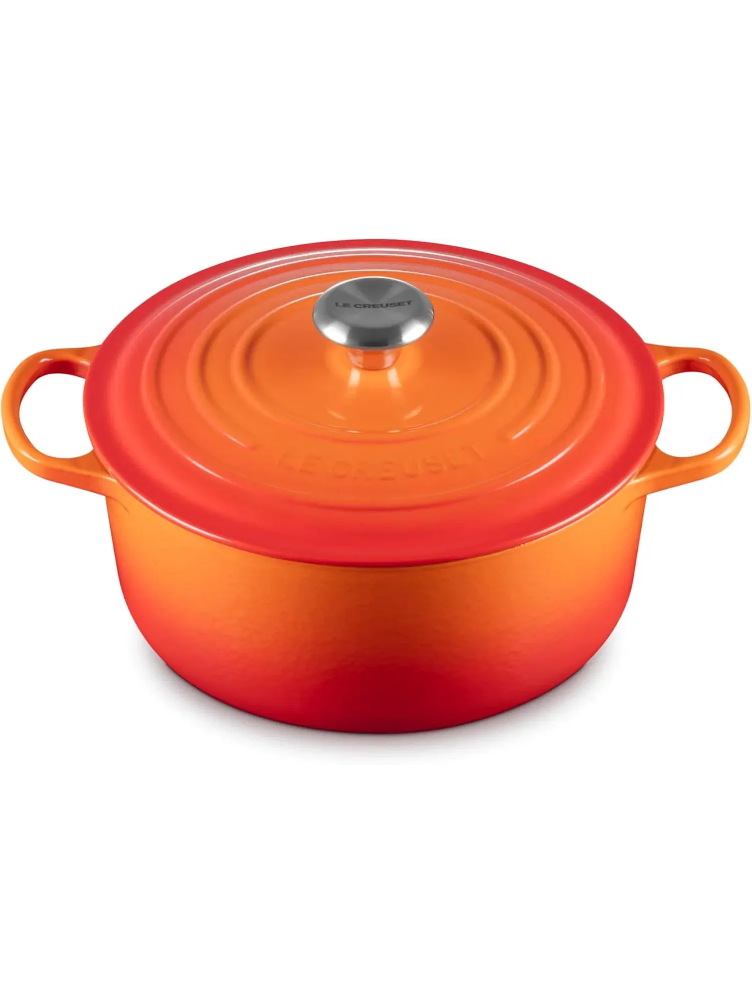Набор чугунной эмалированной посуды Le Creuset Signature, 9 предметов — изображение 2 из 19, оранжевый