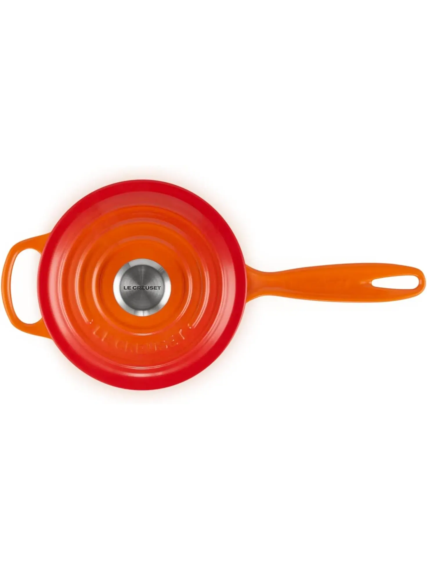 Набор чугунной эмалированной посуды Le Creuset Signature, 9 предметов — изображение 12 из 19, оранжевый