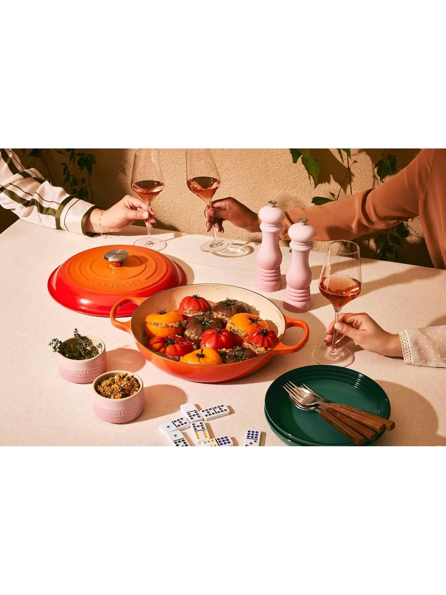 Набор чугунной эмалированной посуды Le Creuset Signature, 9 предметов — изображение 17 из 19, оранжевый