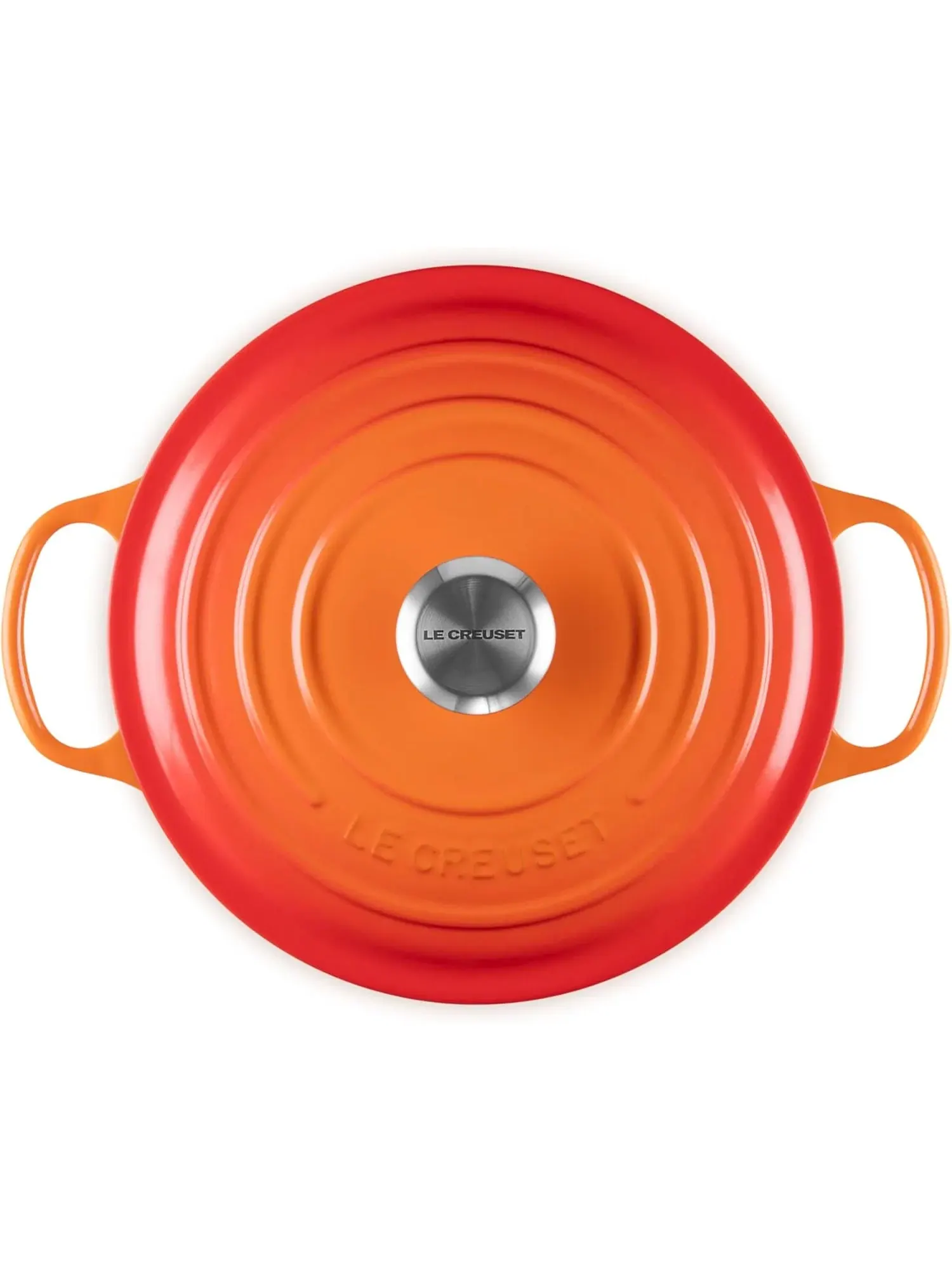 Набор чугунной эмалированной посуды Le Creuset Signature, 9 предметов — изображение 3 из 19, оранжевый