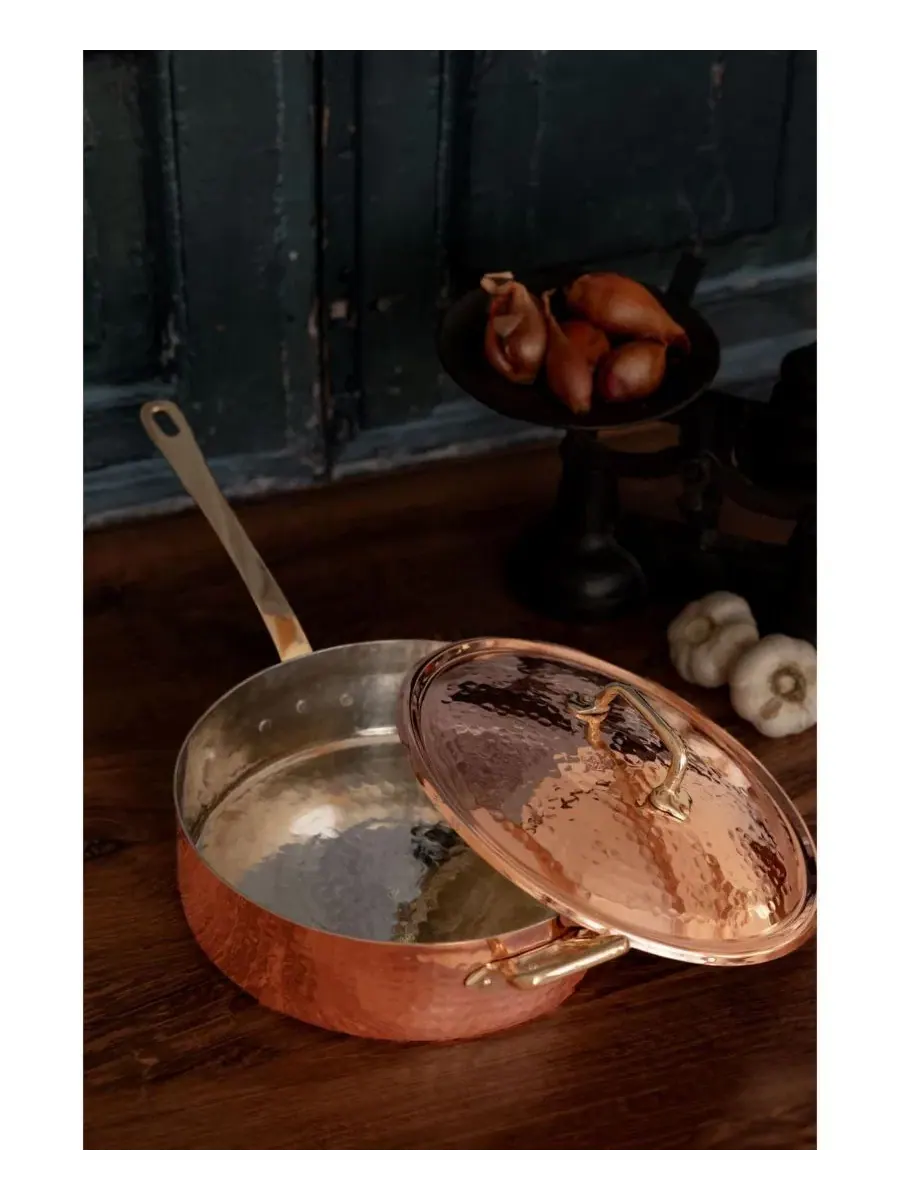 Большая сковорода для жарки CMK в винтажном стиле Coppermill Kitchen, медный — изображение 3 из 3, медь