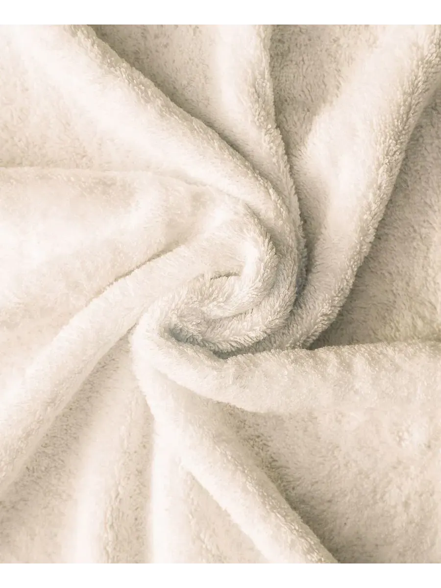 Махровый халат с шалевым воротником American Soft Linen — изображение 5 из 6, бежевый