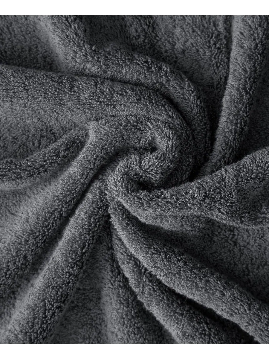 Халат махровый с шалевым воротником American Soft Linen — изображение 5 из 6, темный серый
