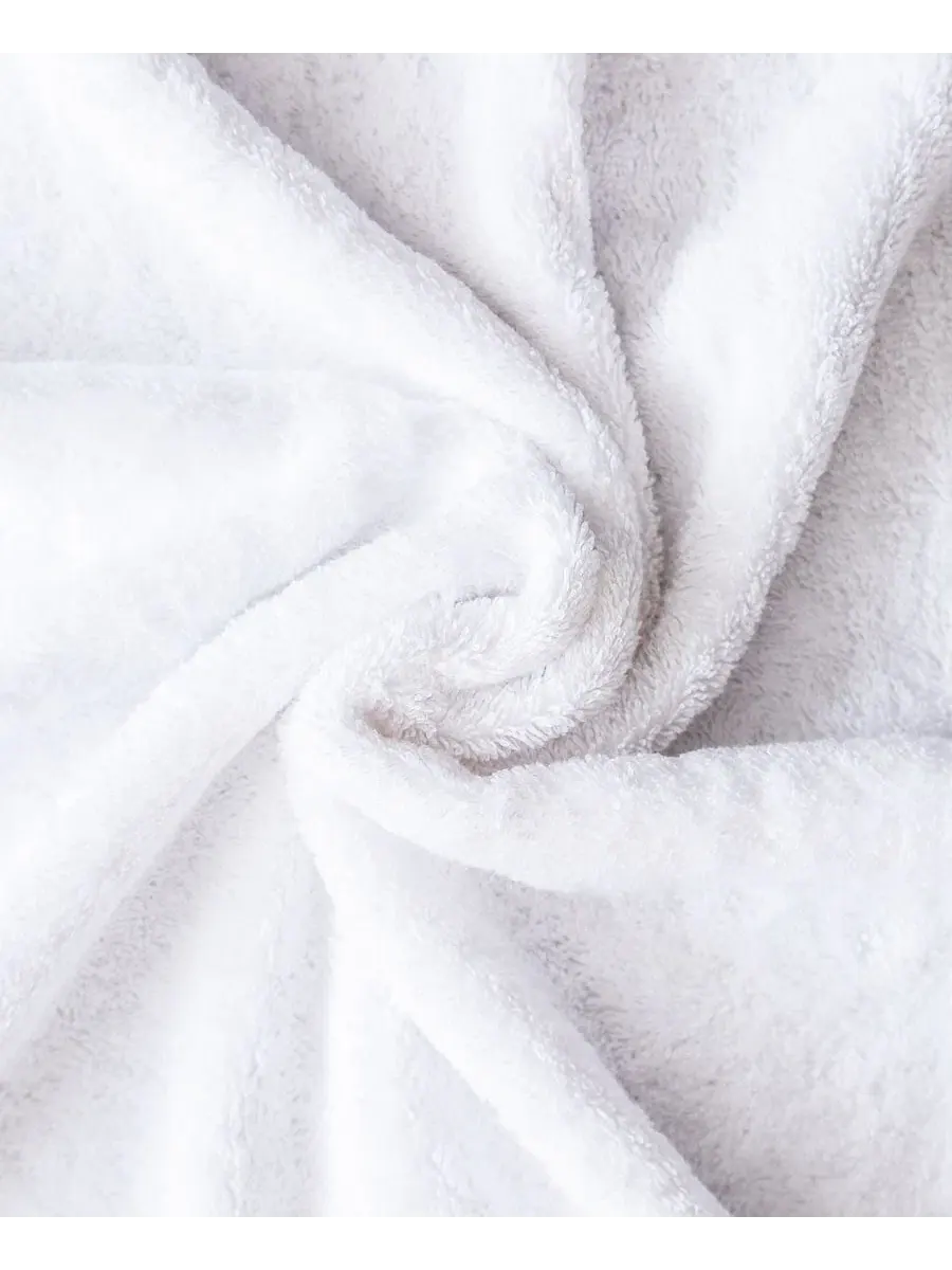 Халат махровый с воротником-шалью American Soft Linen — изображение 5 из 6, белый