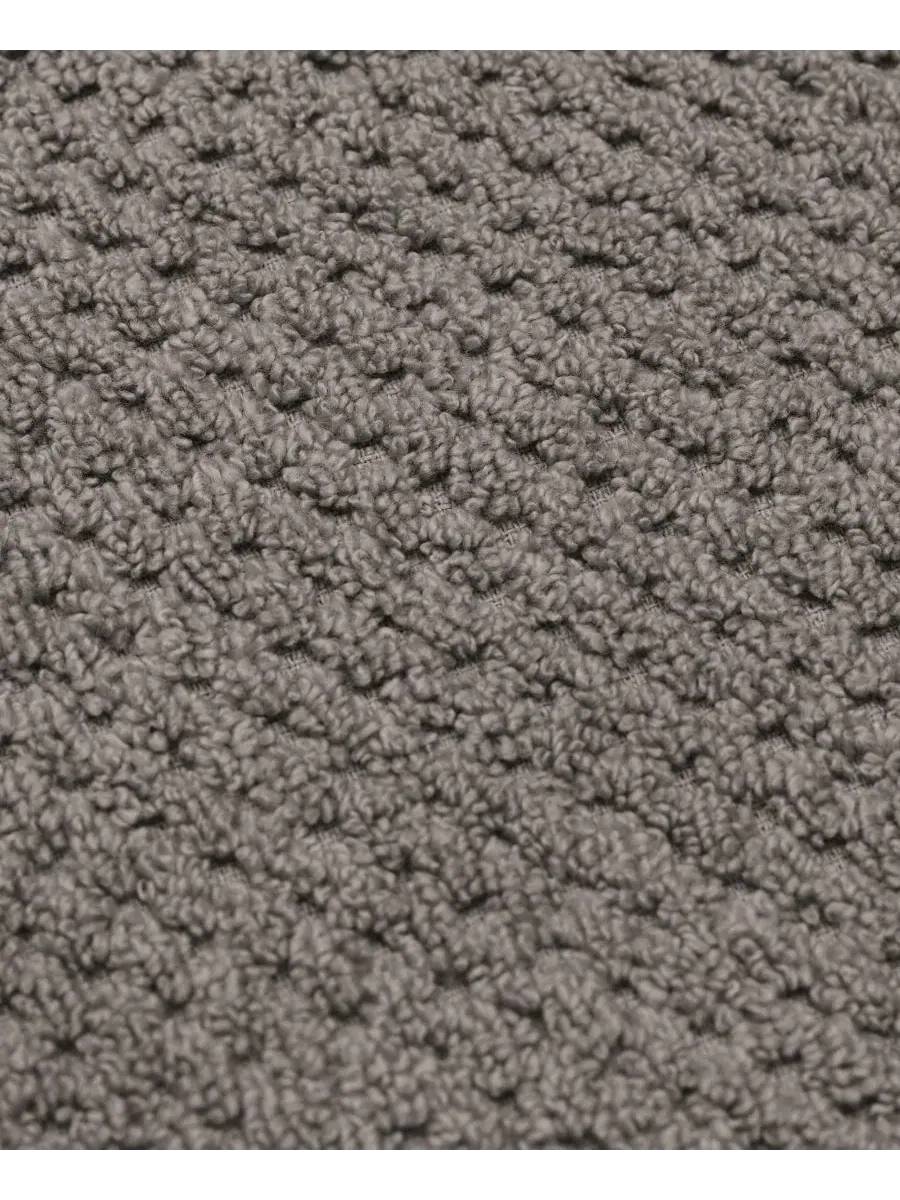 Комплект полотенец для рук с узором в клетку, 6 шт, 40x71 см, Cotton Textured Linery & Co — изображение 3 из 6, серый
