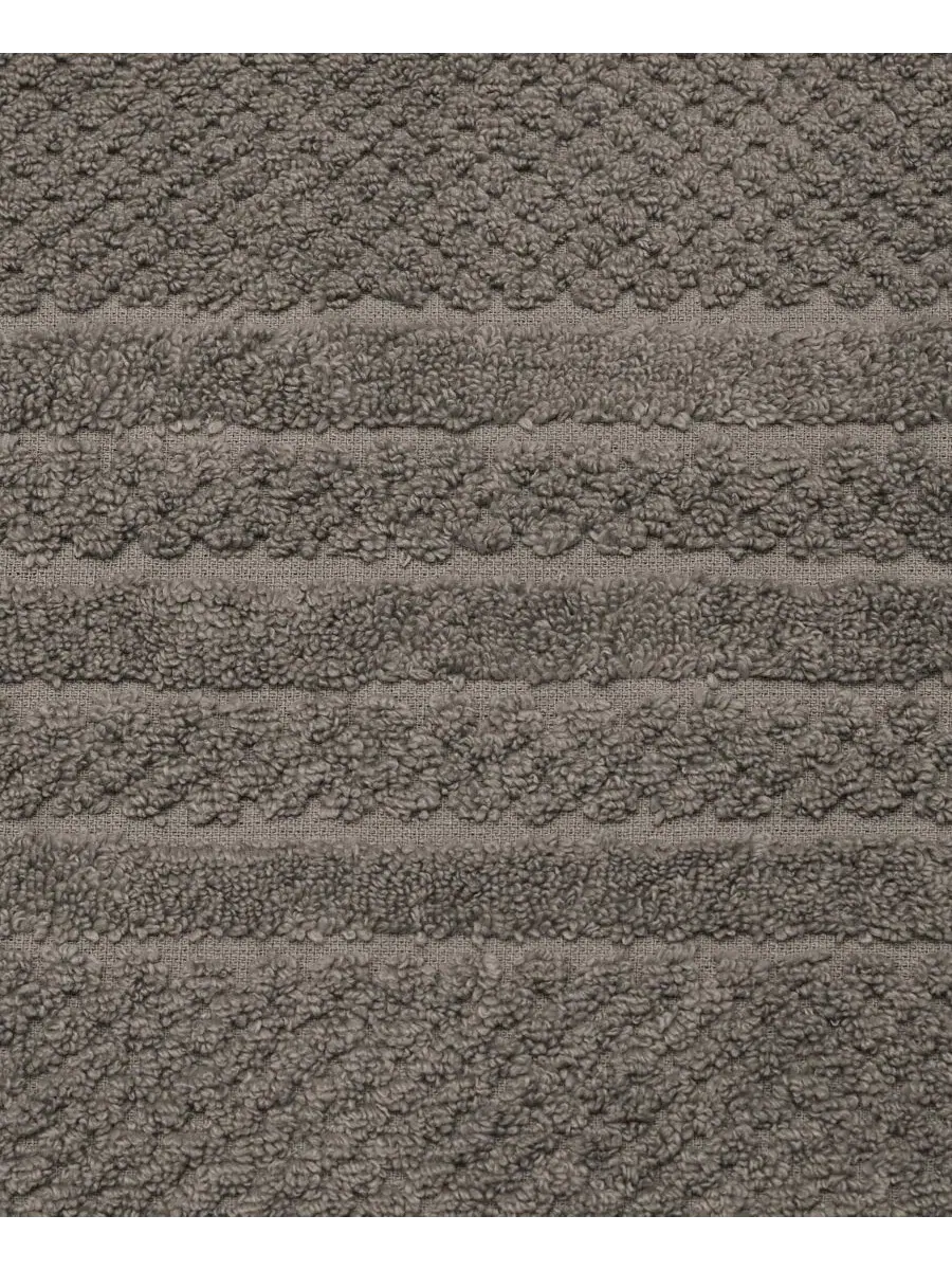 Комплект полотенец для рук с узором в клетку, 6 шт, 40x71 см, Cotton Textured Linery & Co — изображение 6 из 6, серый