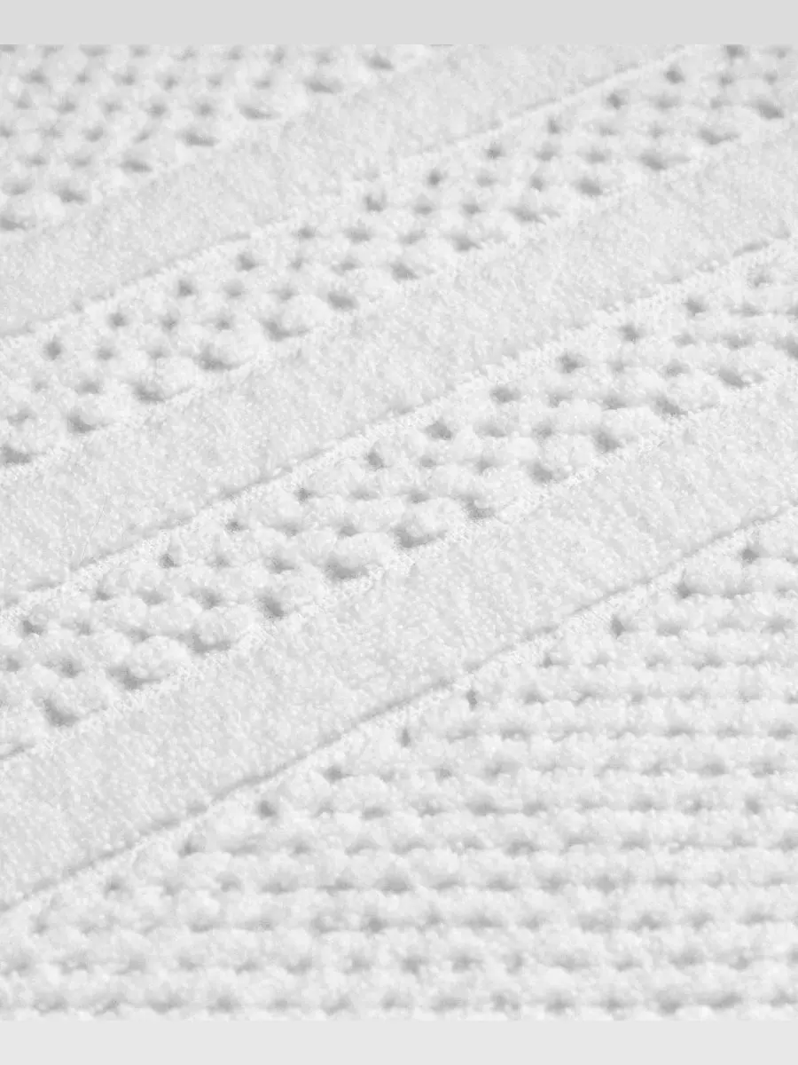 Набор из 6 полотенец для рук Cotton Textured Linery & Co — изображение 2 из 6, белый