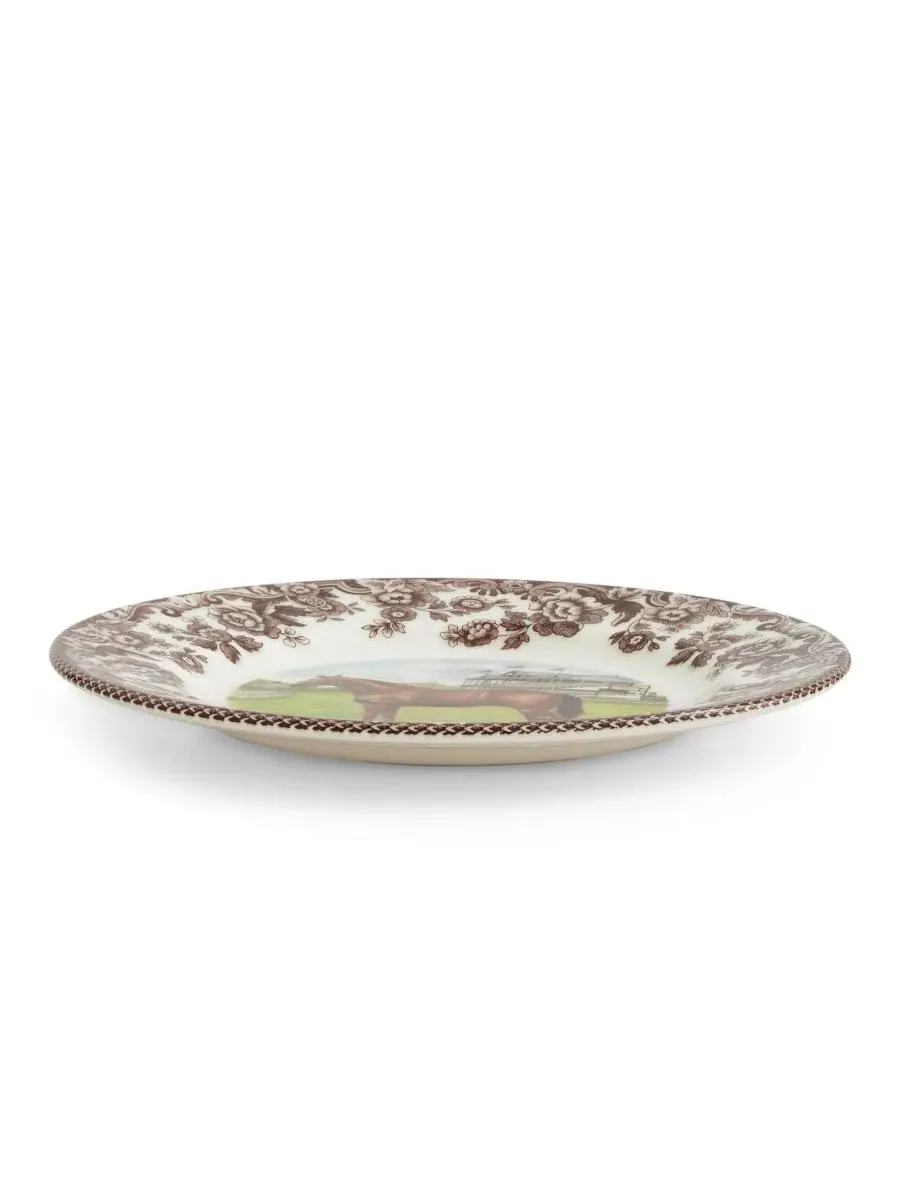 Салатная тарелка Woodland Thoroughbred Horse Salad Plate Spode — изображение 2 из 3, коричневый