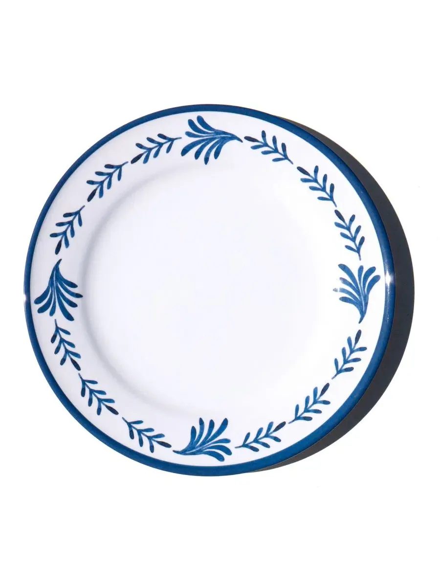 Набор тарелок обеденных Medallion Flower NewWave Melamine, 6 шт Abode Homewares — изображение 2 из 5, синий