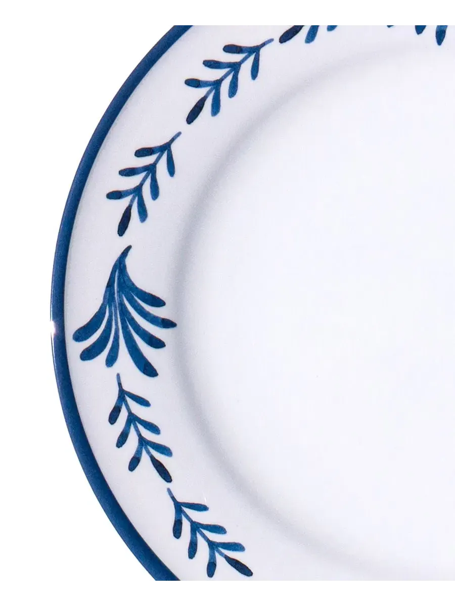Набор тарелок обеденных Medallion Flower NewWave Melamine, 6 шт Abode Homewares — изображение 3 из 5, синий