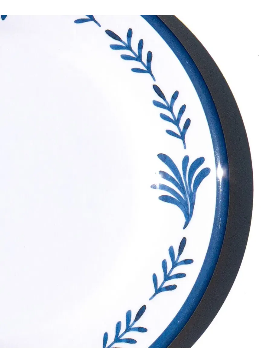 Набор тарелок обеденных Medallion Flower NewWave Melamine, 6 шт Abode Homewares — изображение 4 из 5, синий