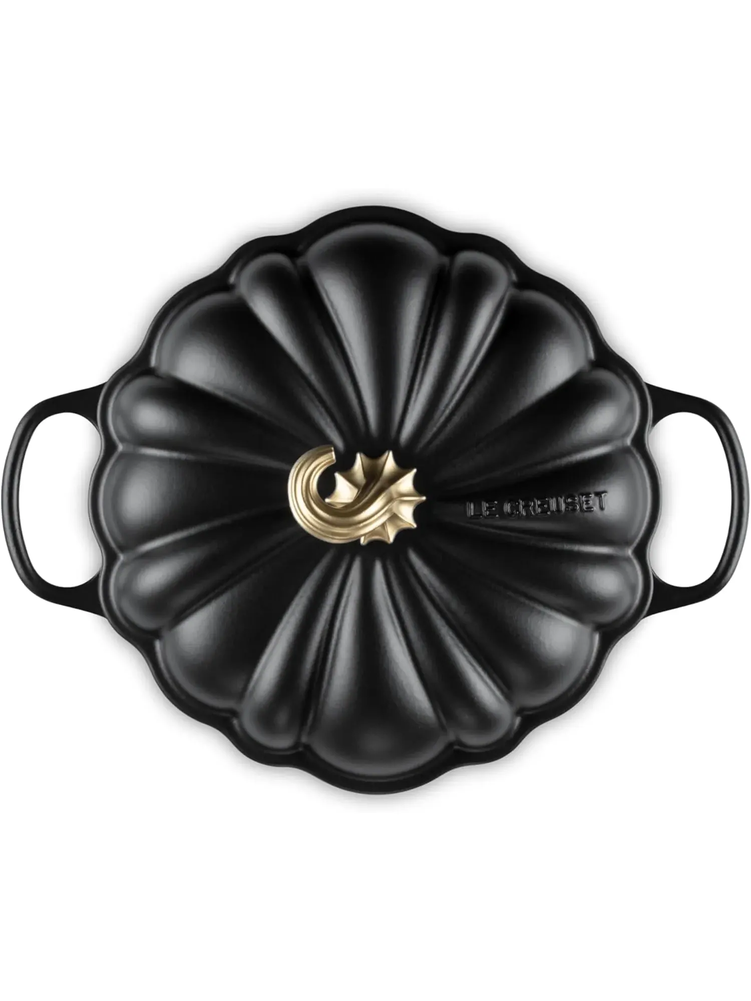 Кастрюля Le Creuset Cast Iron Pumpkin Casserole, 28 см, 2,5 л — изображение 2 из 6, черный